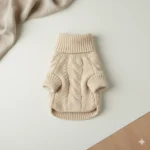 The Alpine Comfort Wool Dog Sweater – Classic Cable Knit